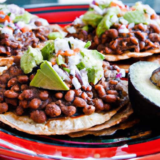 tostadas de frijoles