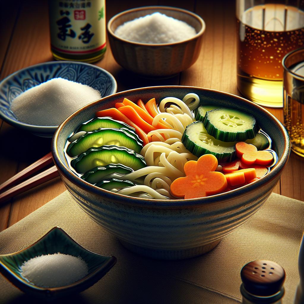 tsukemono (pickled vegetables)