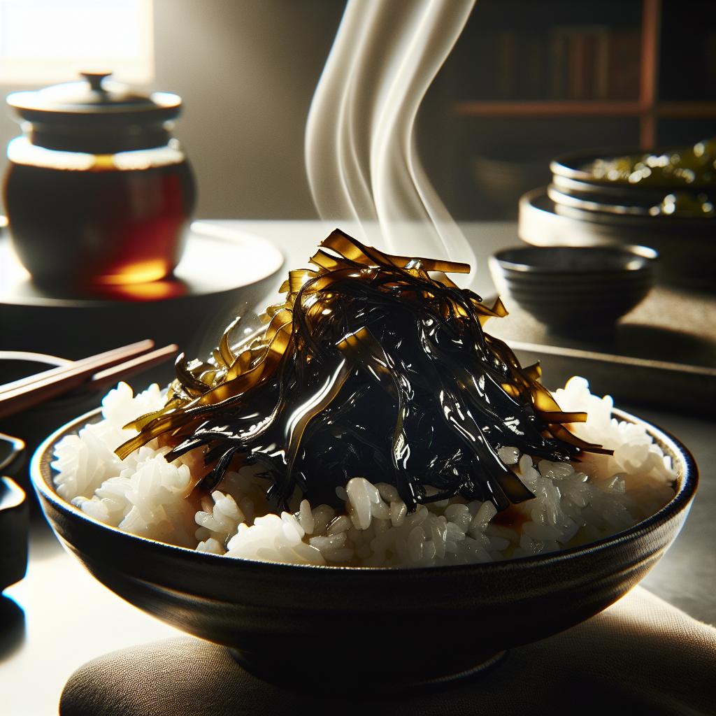 tsukudani (seaweed simmered in soy sauce)