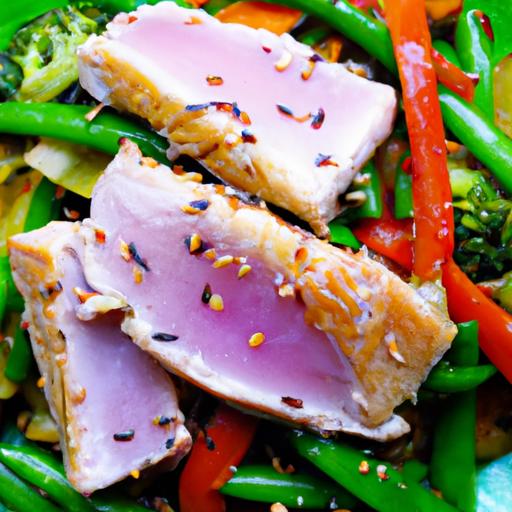 tuna and veggie stir fry