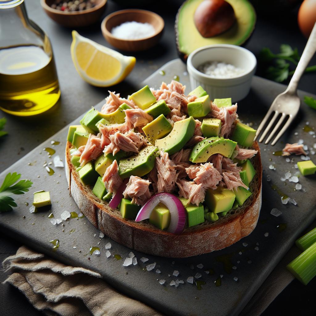 tuna salad with avocado