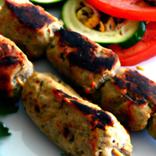 turkish chicken adana kebabs