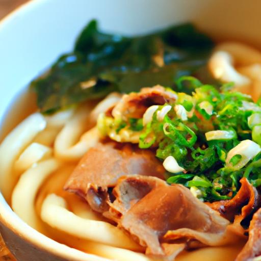 udon with beef broth