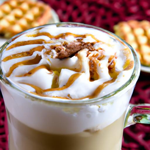 vanilla pizzelle latte