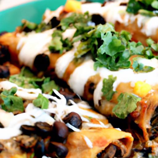 vegan black bean enchiladas