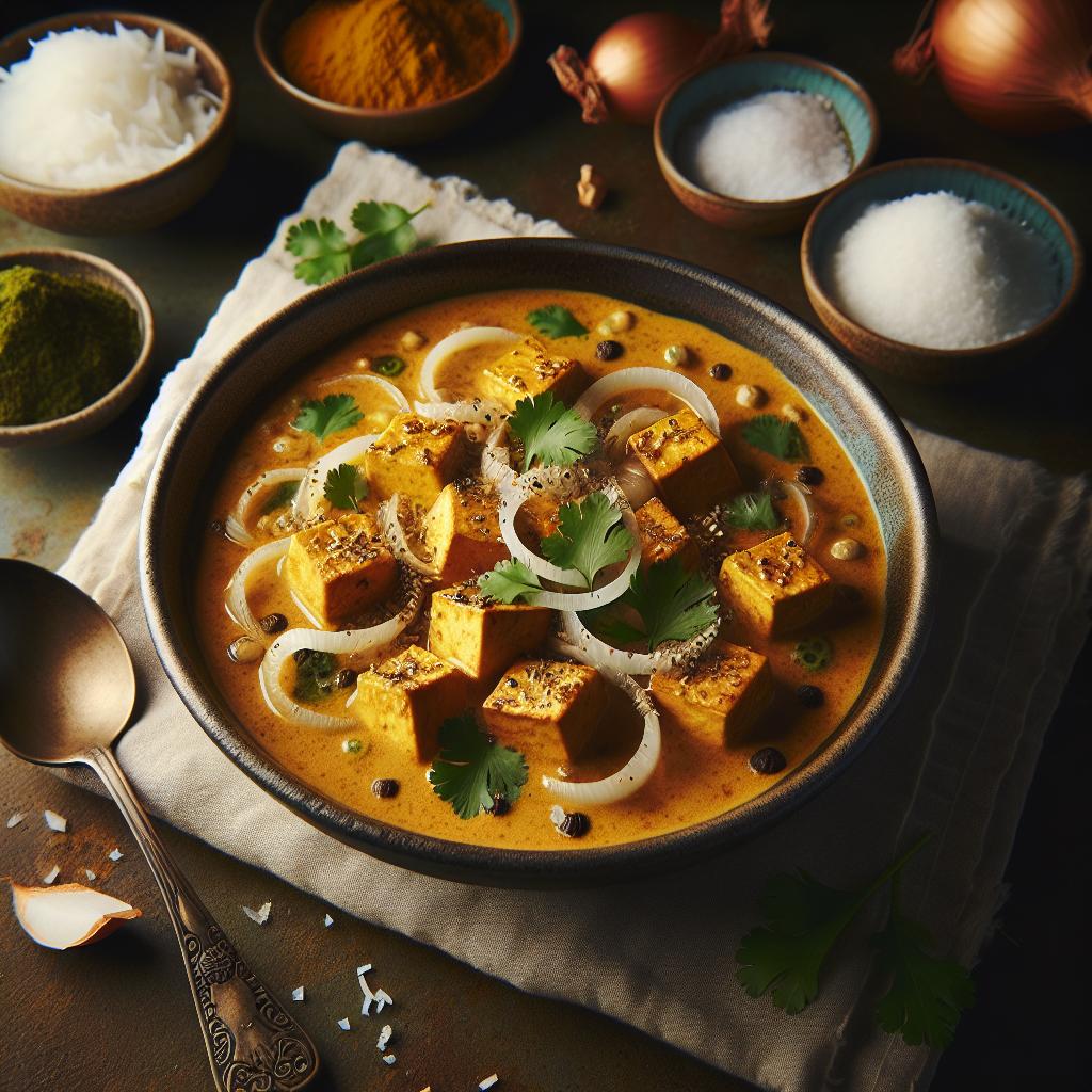 vegan coconut curry tofu