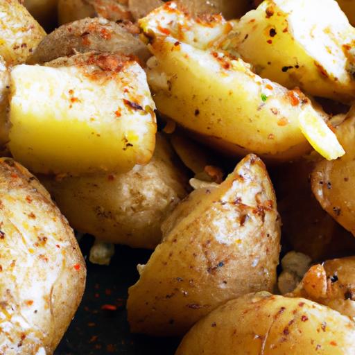 vegan country potatoes with nutritional yeast