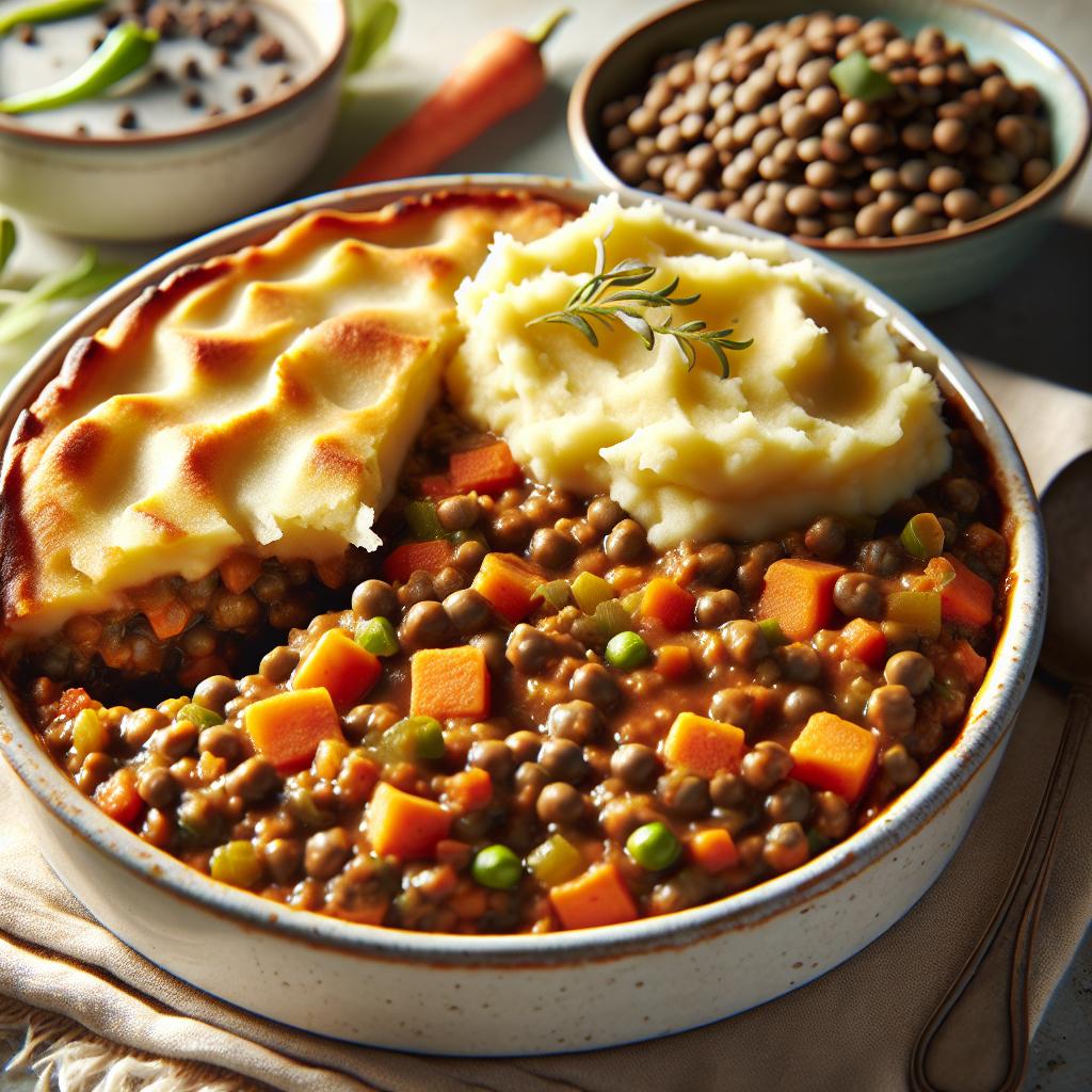 vegan lentil shepherd's pie