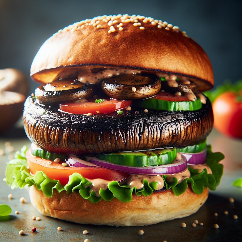 Vegan Portobello Mushroom Burger