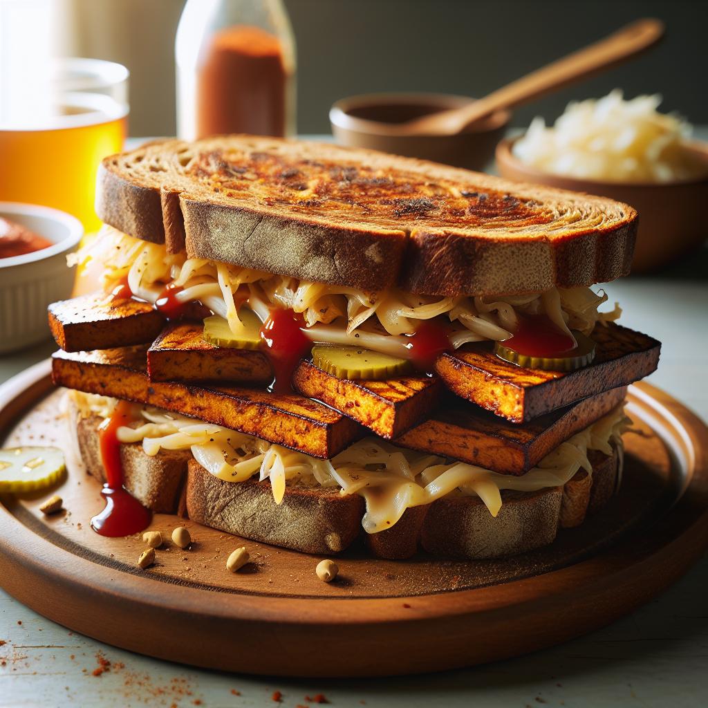 Vegan Tempeh Reuben