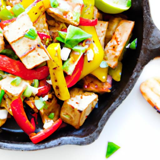 vegan tofu fajitas