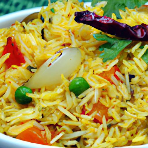 vegetable biryani with basmati rice