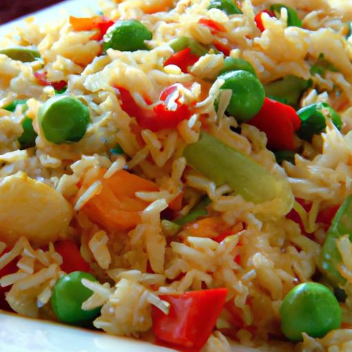 vegetable fried rice with basmati rice