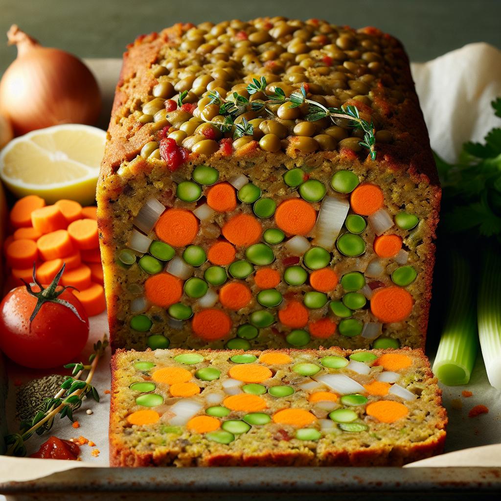 vegetable lentil loaf