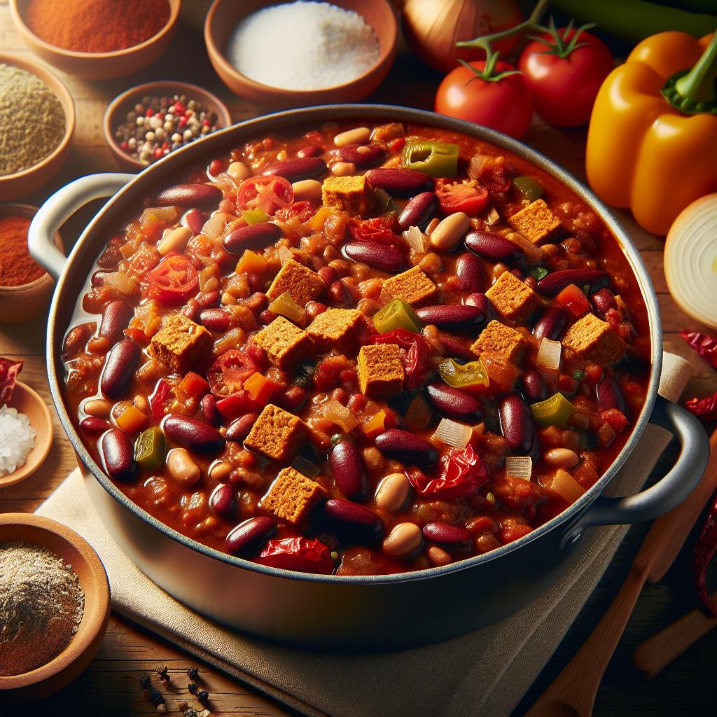 vegetarian chili with tvp