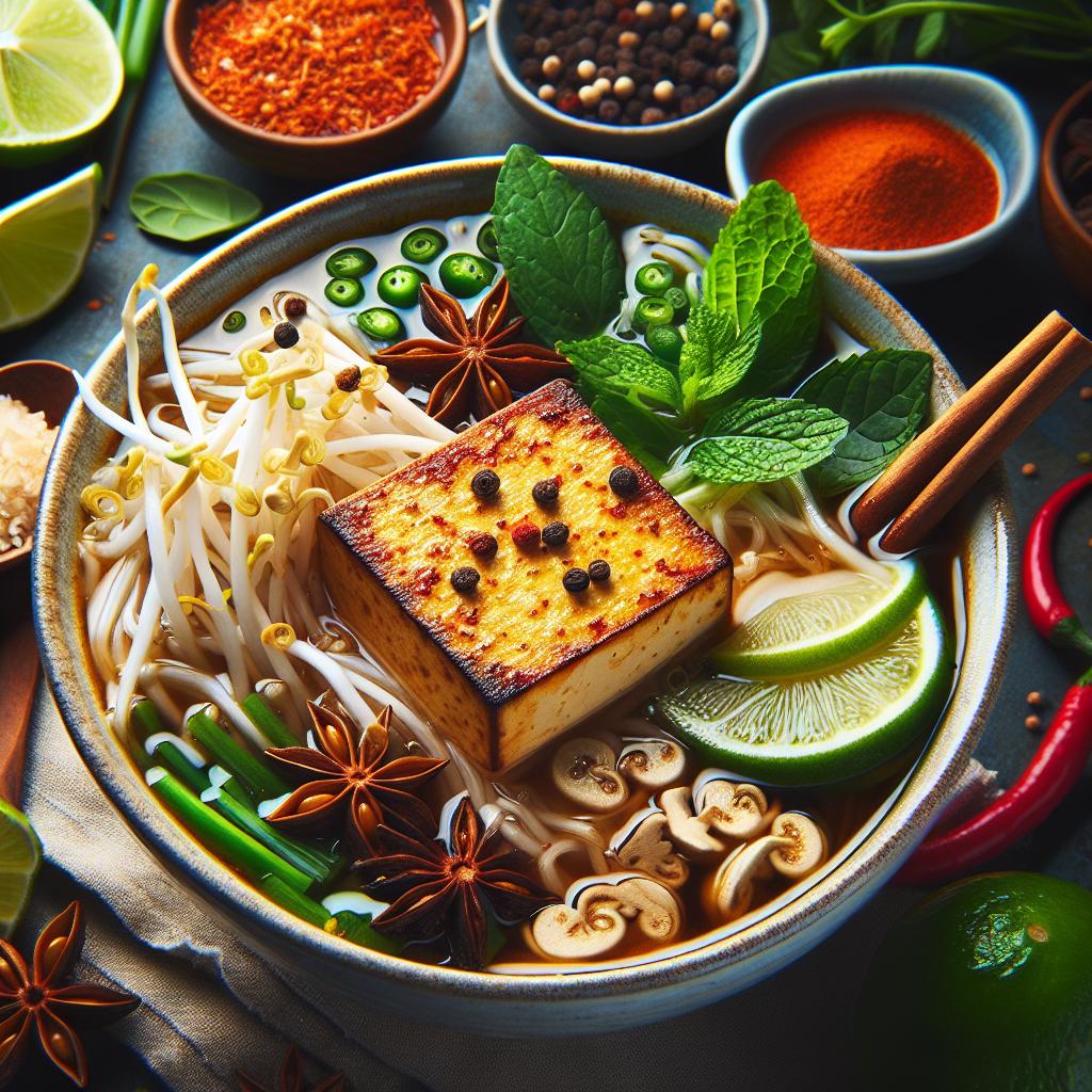 Vegetarian Pho with Tofu