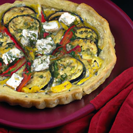 Veggie and Goat Cheese Tart