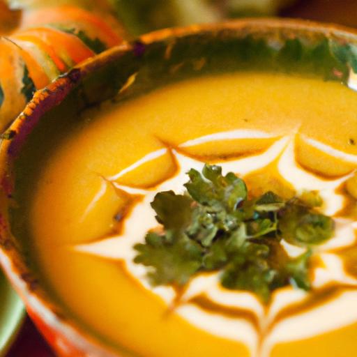 veggie kabocha squash soup