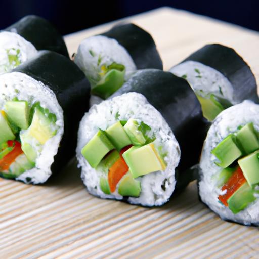 veggie sushi rolls