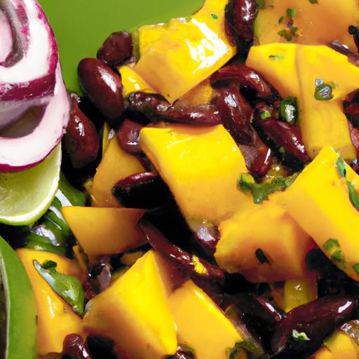 venezuelan mango and black bean salad