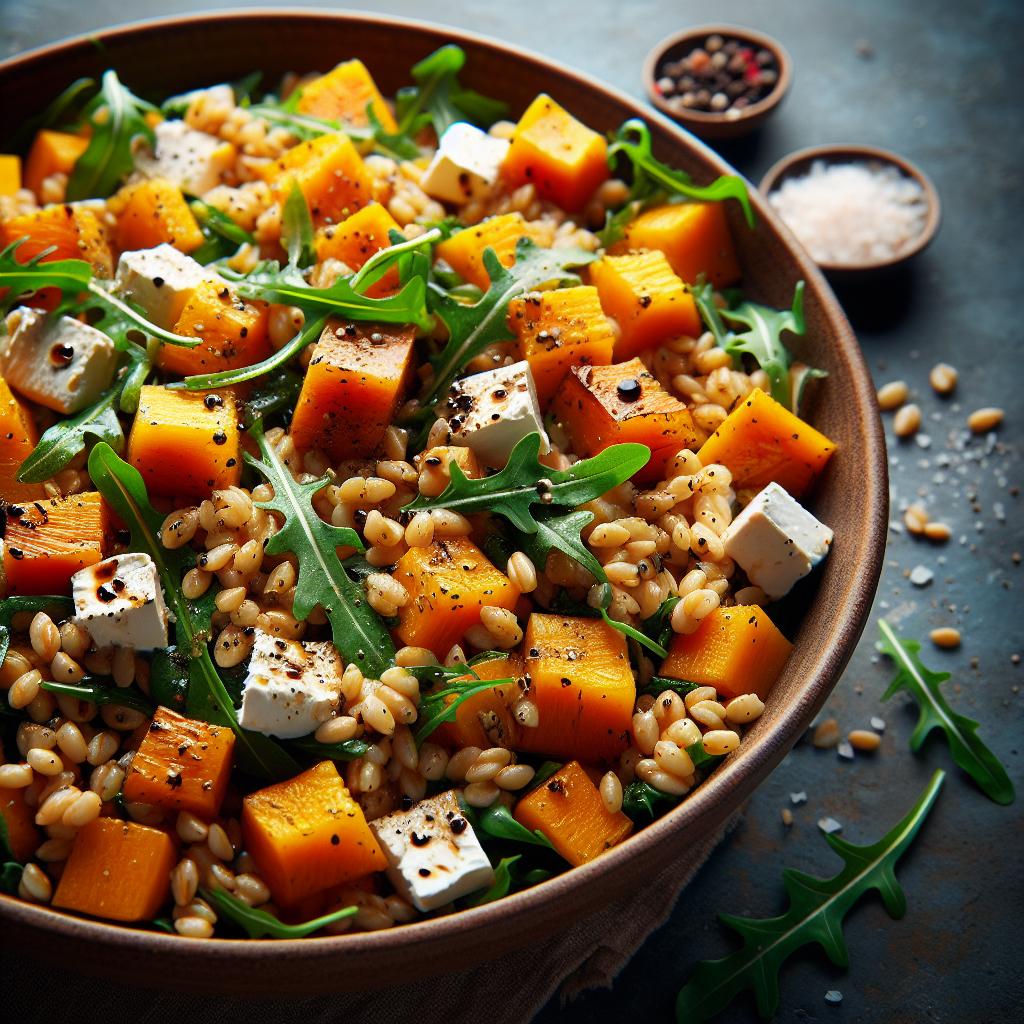 Warm Barley and Squash Salad