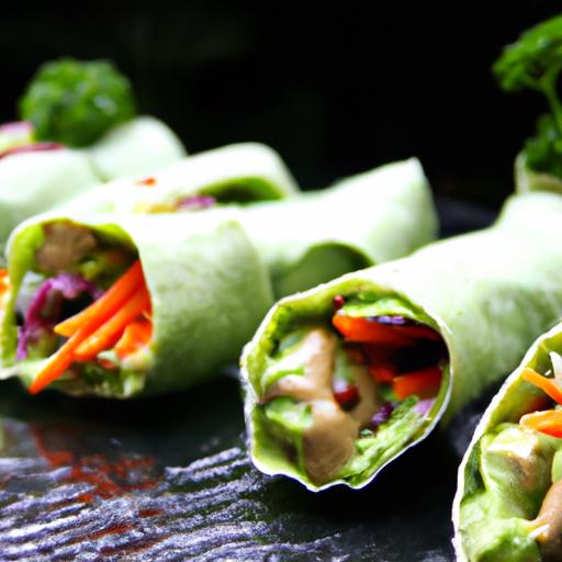 Wasabi and Avocado Wraps