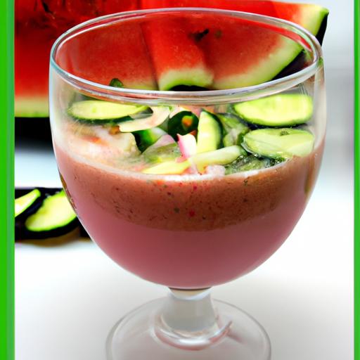 watermelon and cucumber gazpacho