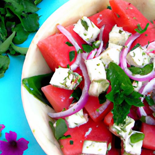 watermelon and feta salad