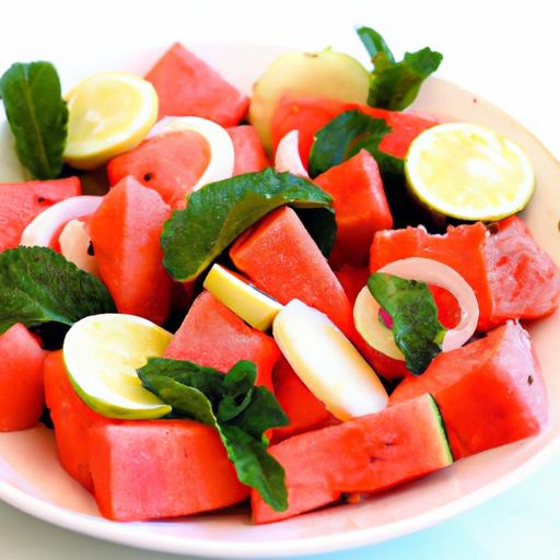 Watermelon and Jicama Salad