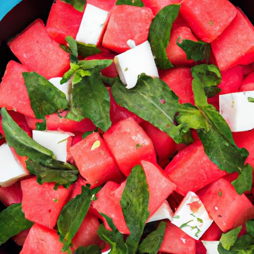 Watermelon and Mint Salad