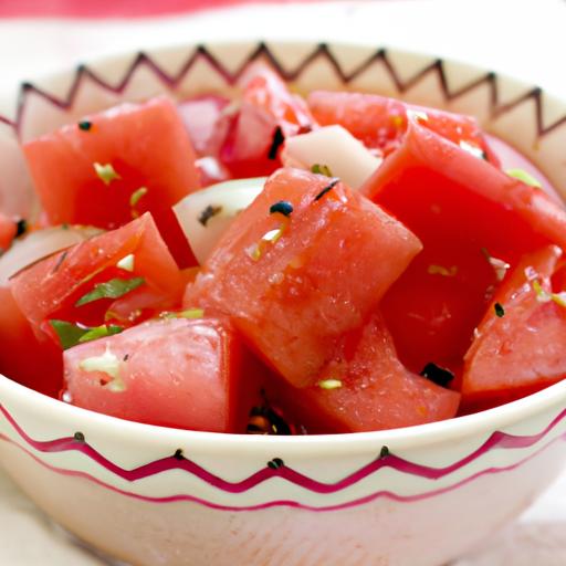 Watermelon and Tomato Salad