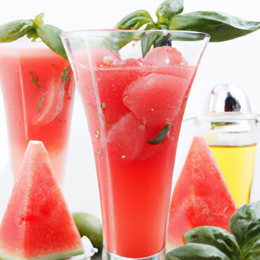 watermelon basil refresher