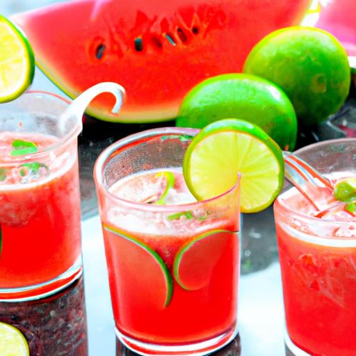 watermelon lime cooler