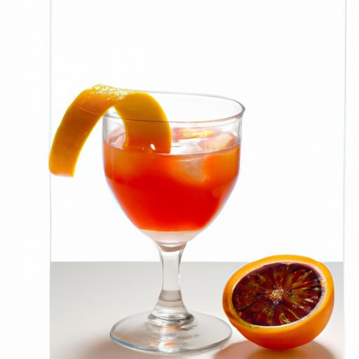 whiskey and blood orange cocktail