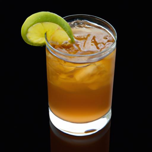 whiskey and ginger beer cocktail