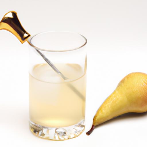 whiskey and pear cider cocktail