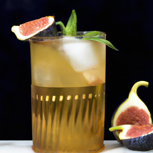 whiskey fig and ginger cocktail