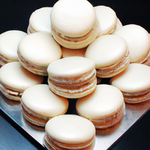 white chocolate macarons