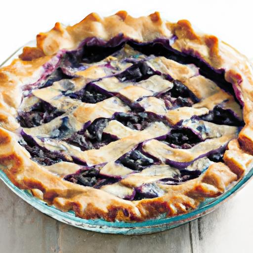 wild blueberry pie