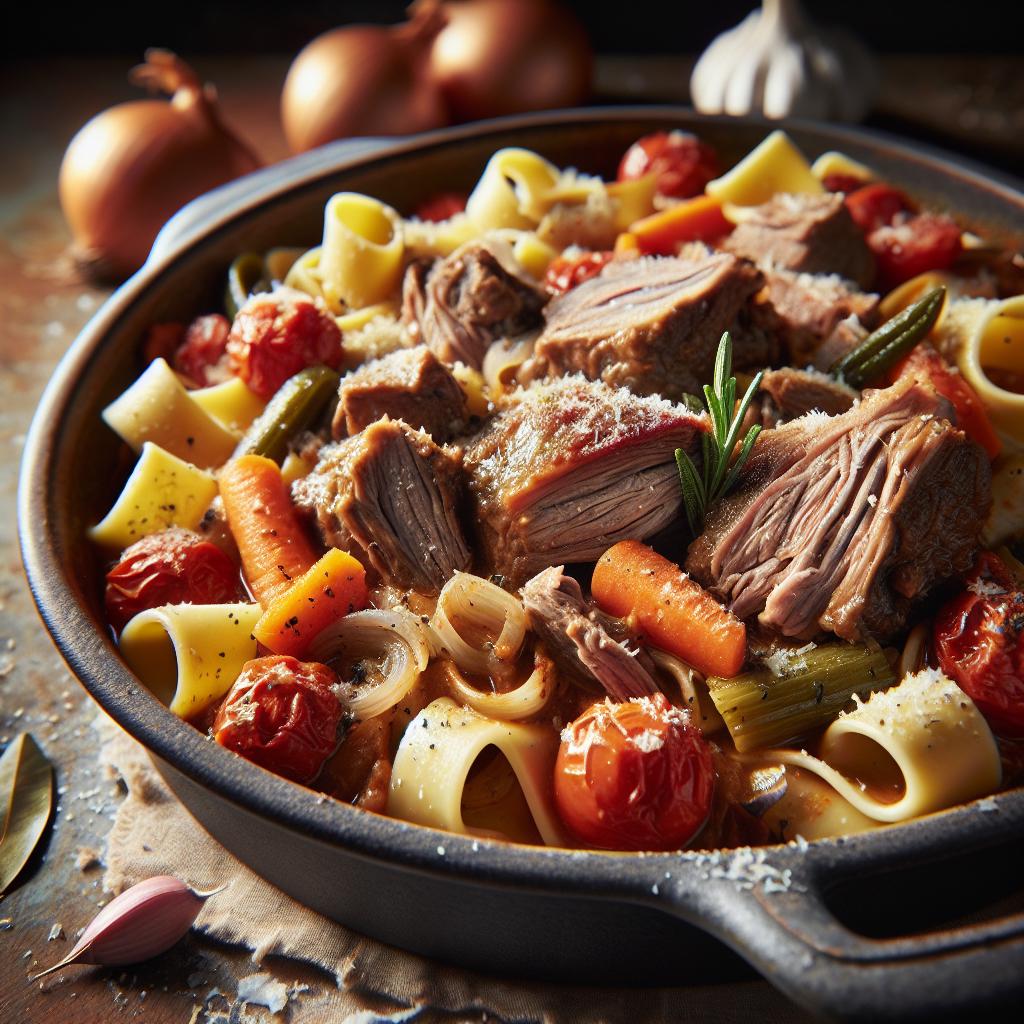 wild boar ragu with pappardelle