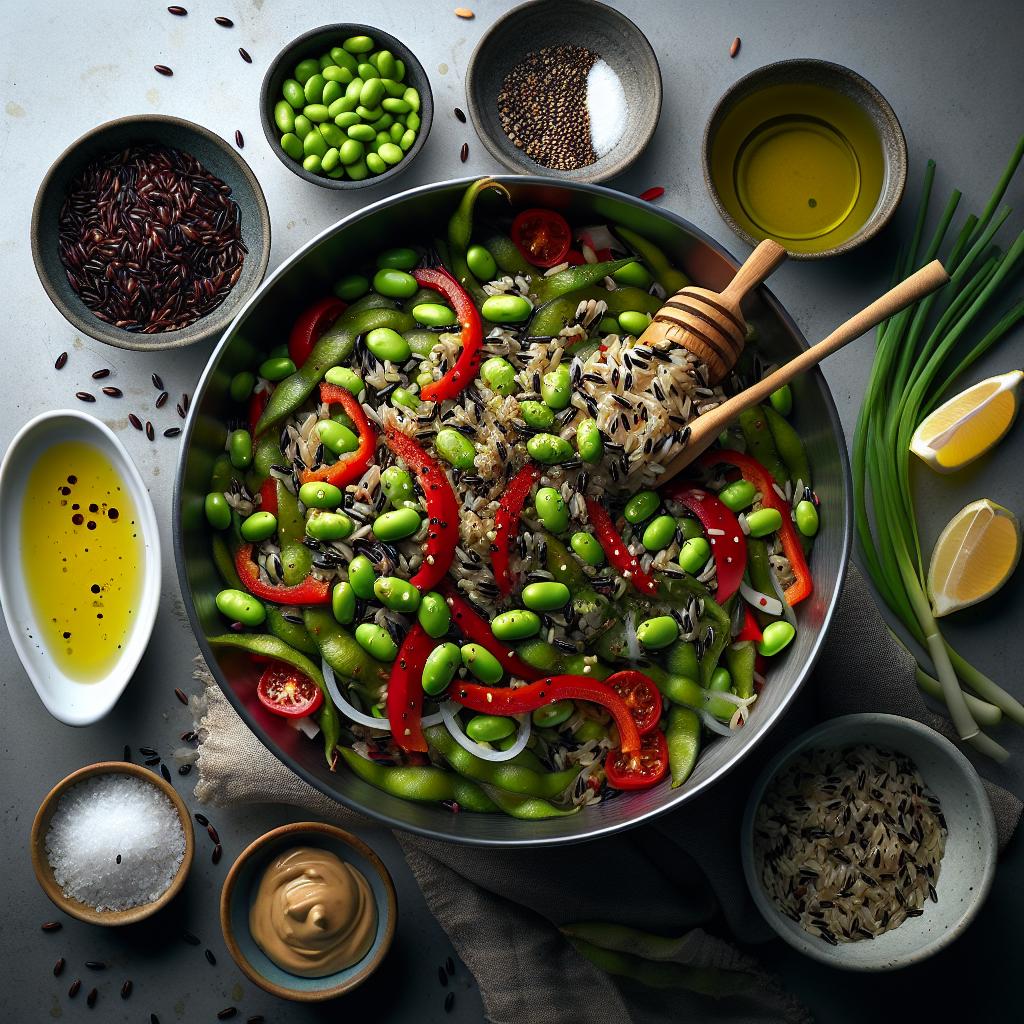 Wild Rice and Edamame Salad