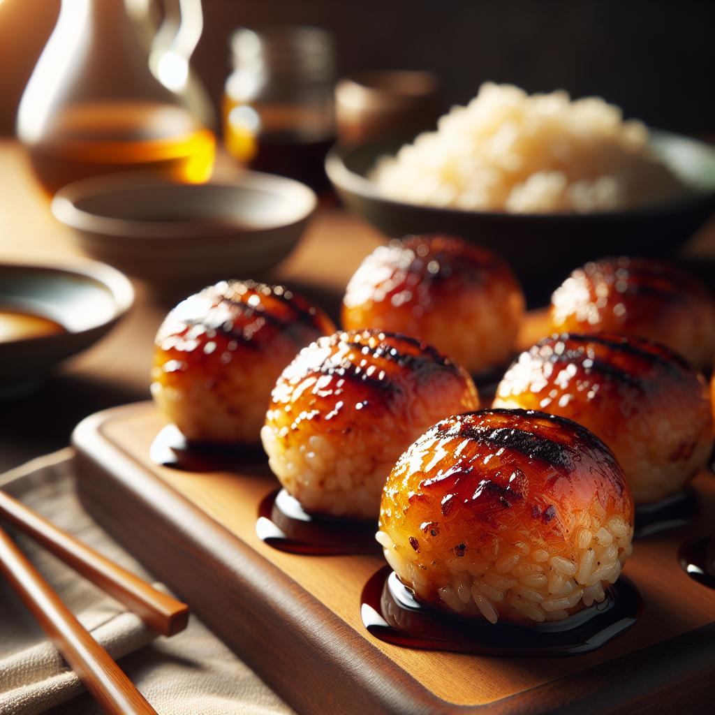 yaki onigiri (grilled rice balls)