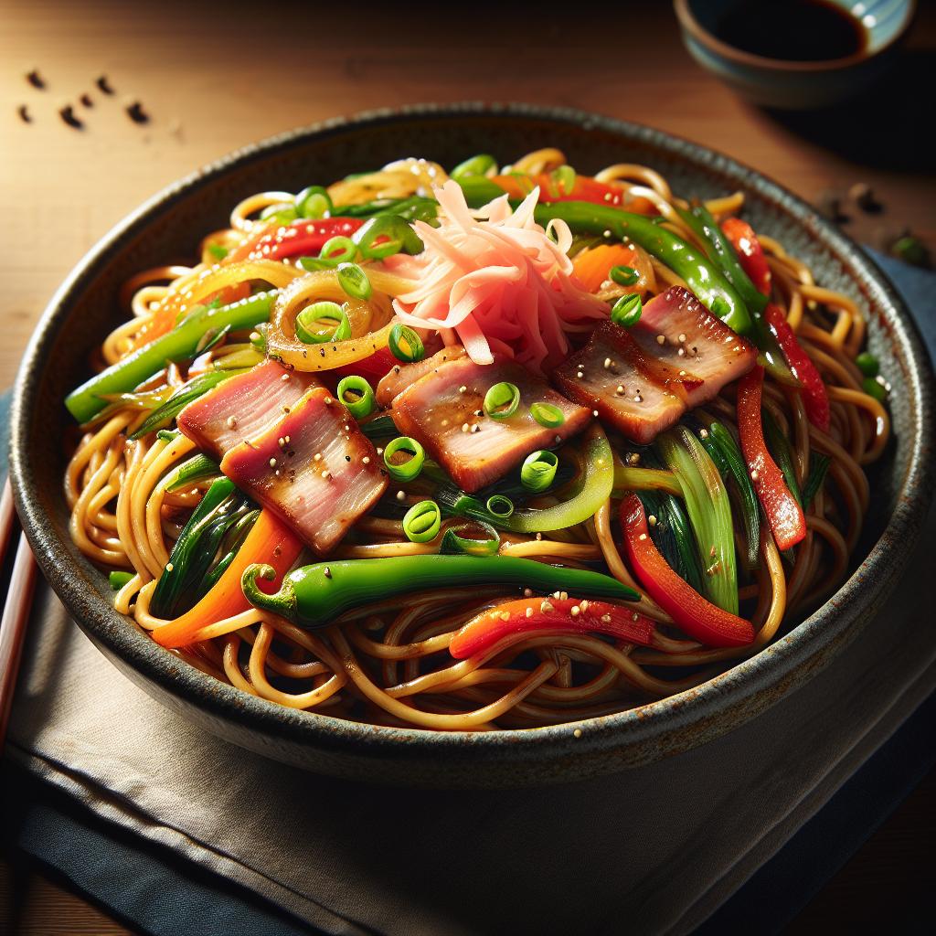 yakisoba (fried noodles)