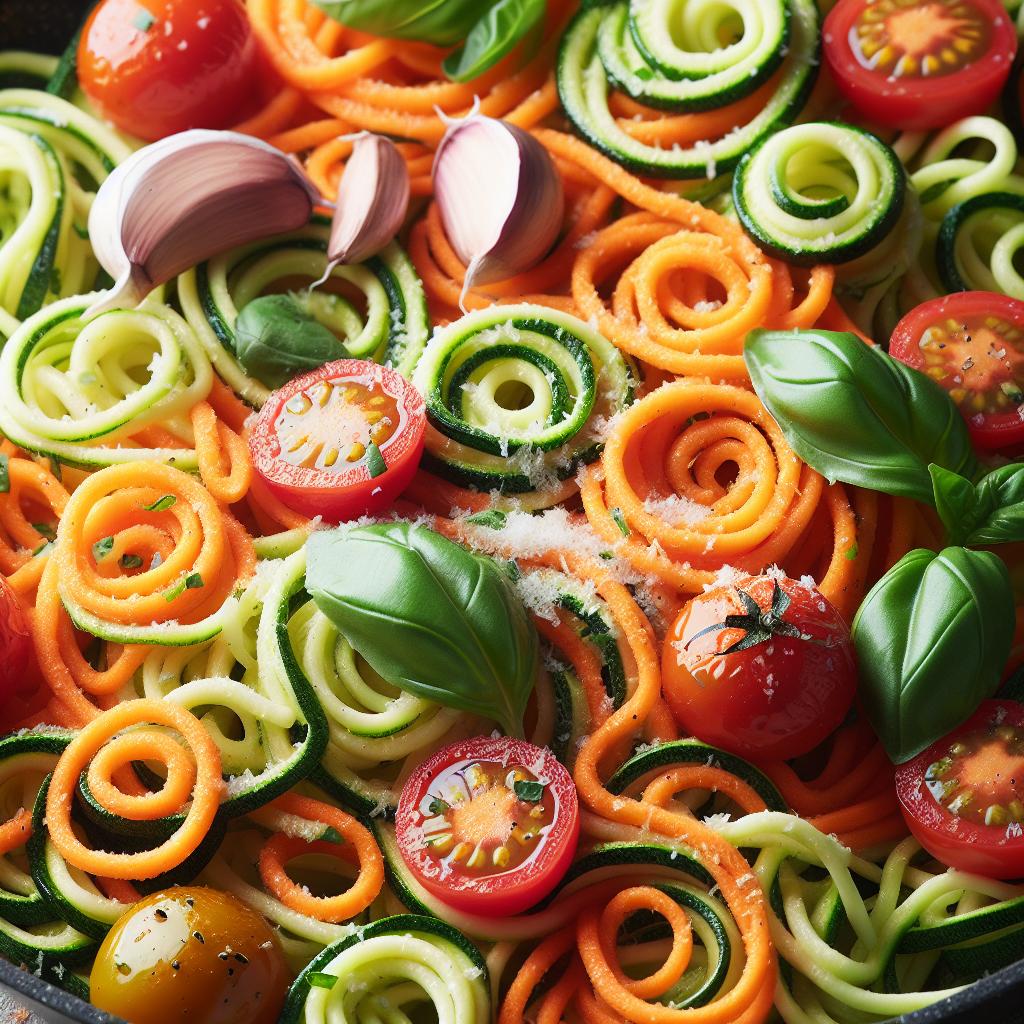 zucchini and carrot noodles