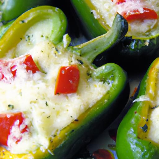 Zucchini and Cheese Stuffed Peppers