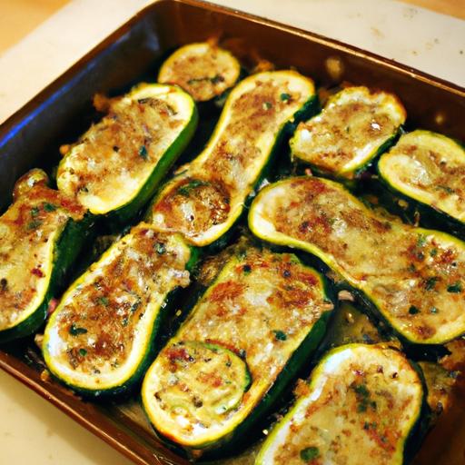 zucchini and garlic bread