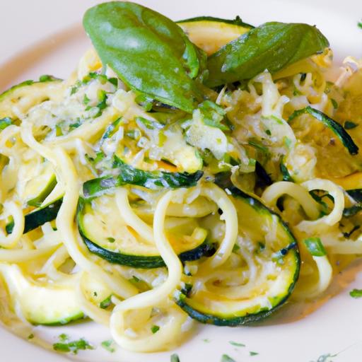 zucchini and garlic pasta