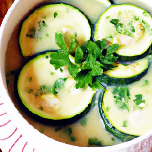 zucchini and garlic soup