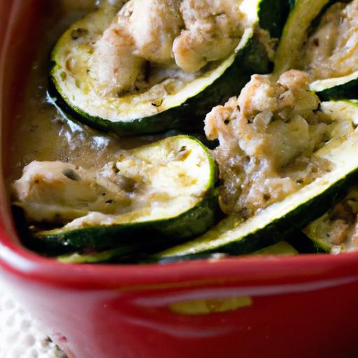 zucchini and garlic stuffed chicken