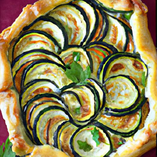 Zucchini and Garlic Tart